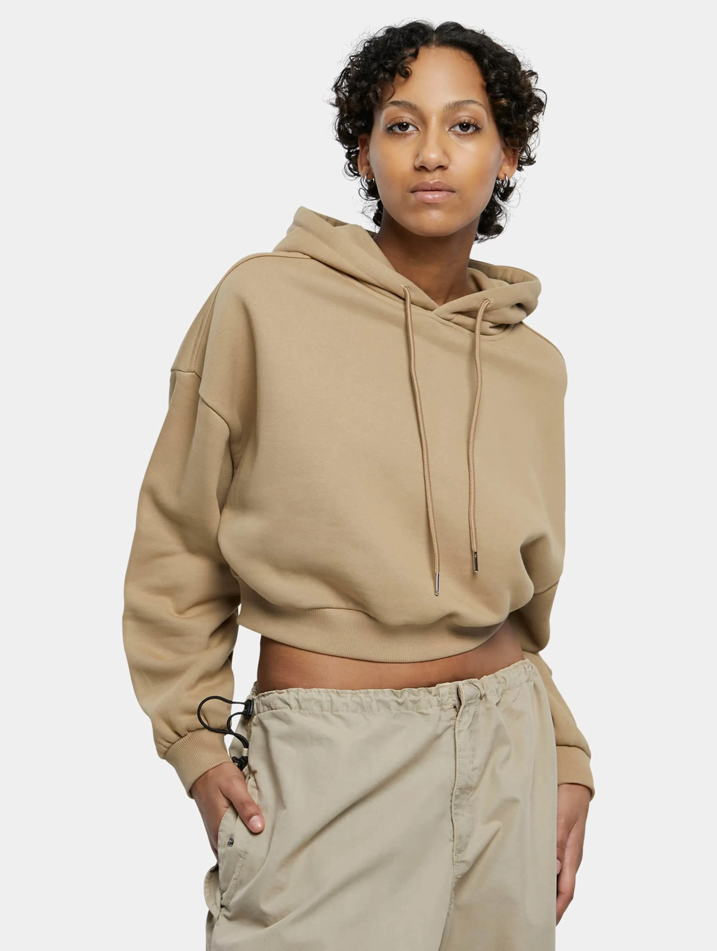 Urban Classics Ladies Cropped Heavy Hoody