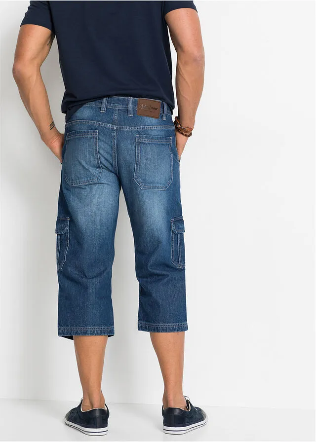 Vaqueros 3/4 regular fit, straight Denim