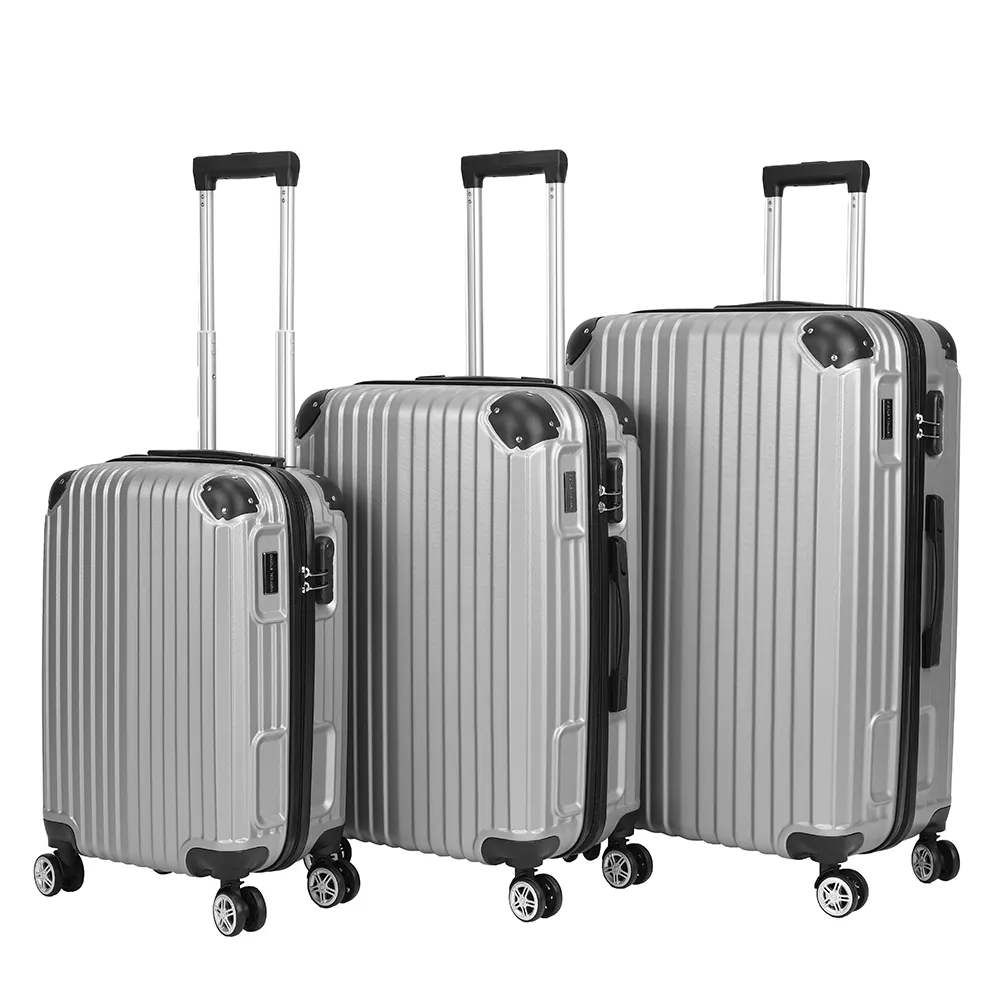 VERTICAL STUDIO "Silkeborg" Maleta Set de 3 20" 24" 28" gris