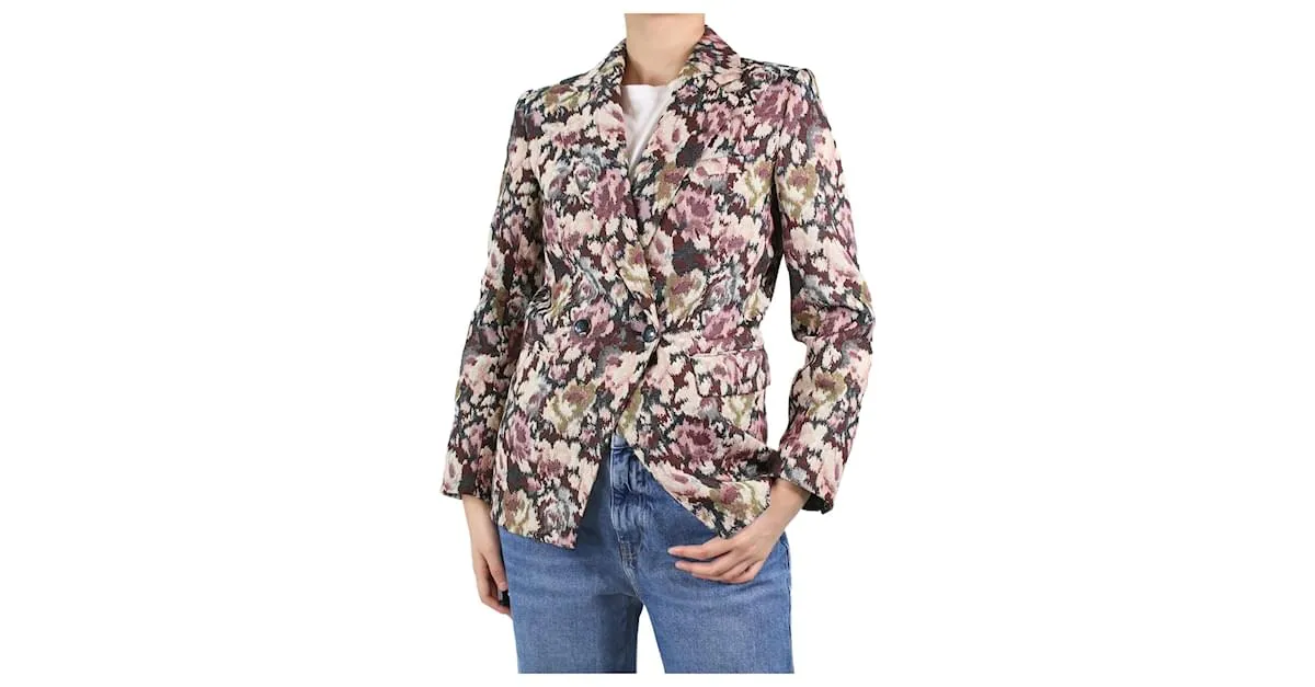 Vilshenko Americana jacquard flores multicolor - talla UK 8 