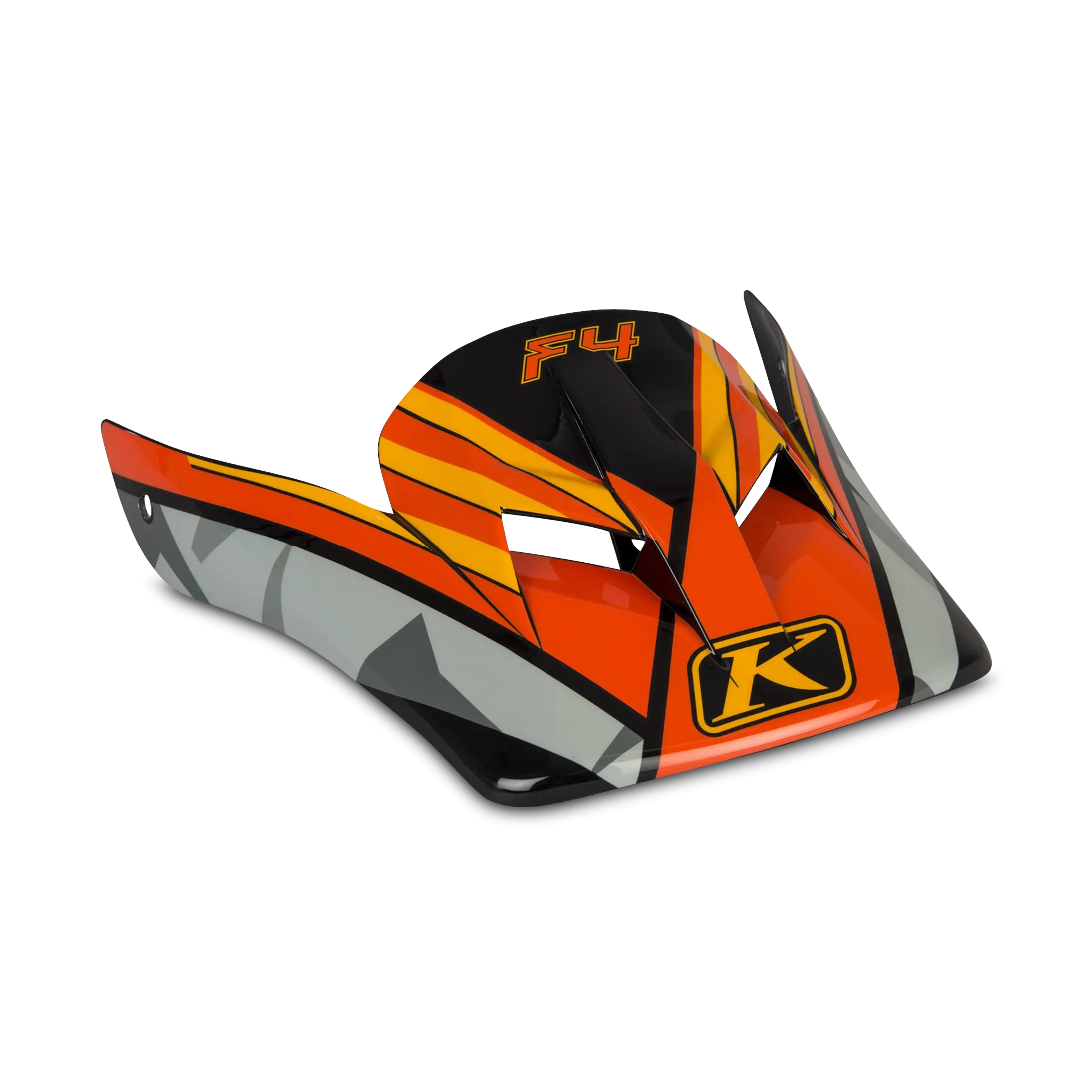 Visera de Casco Klim F4 Shattered Naranja