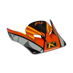 Visera de Casco Klim F4 Shattered Naranja