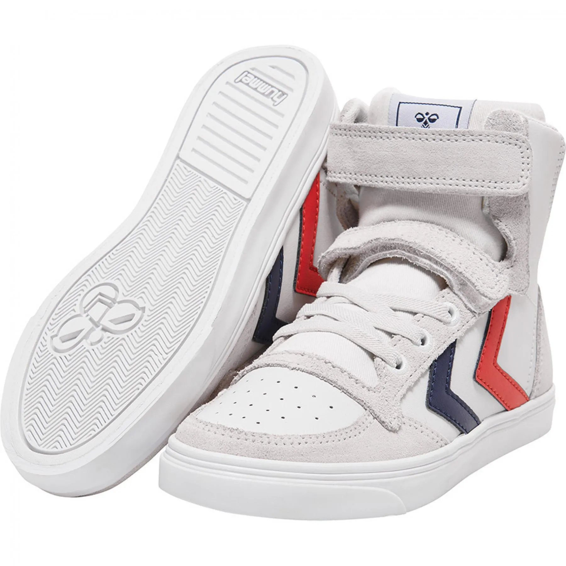 Zapatillas niños Hummel slimmer stadil leather high [Tamaño 32]