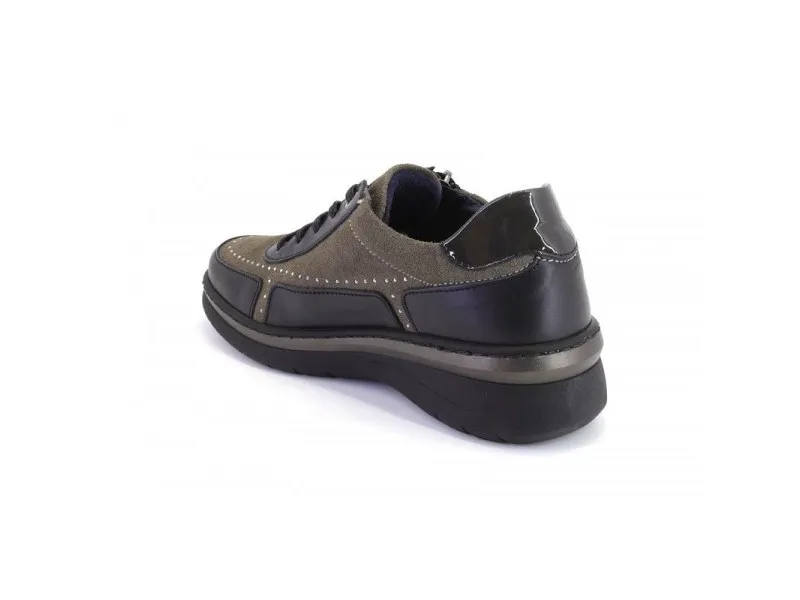 ZAPATO SPORT COMBINADO 0754 NOTTON EN COLOR TAUPE O NEGRO