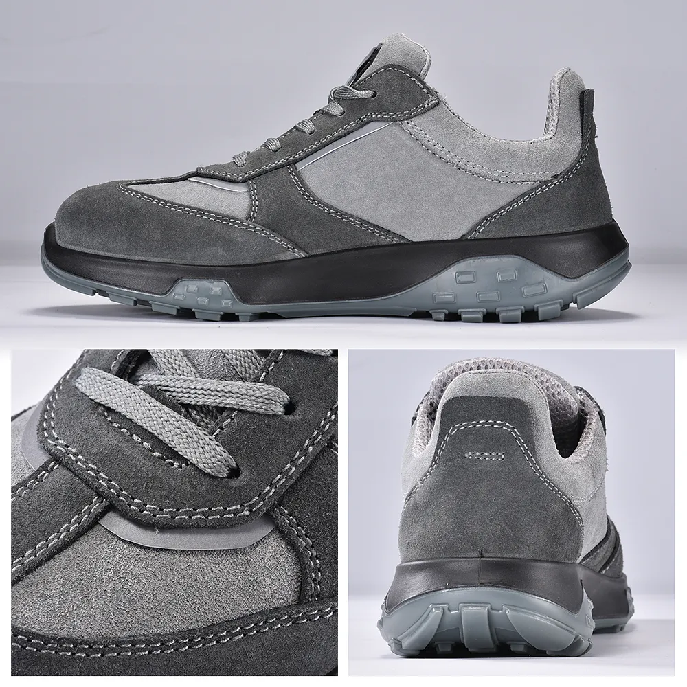 Zapatos de Seguridad Transpirables L-7508 Gris Antílope