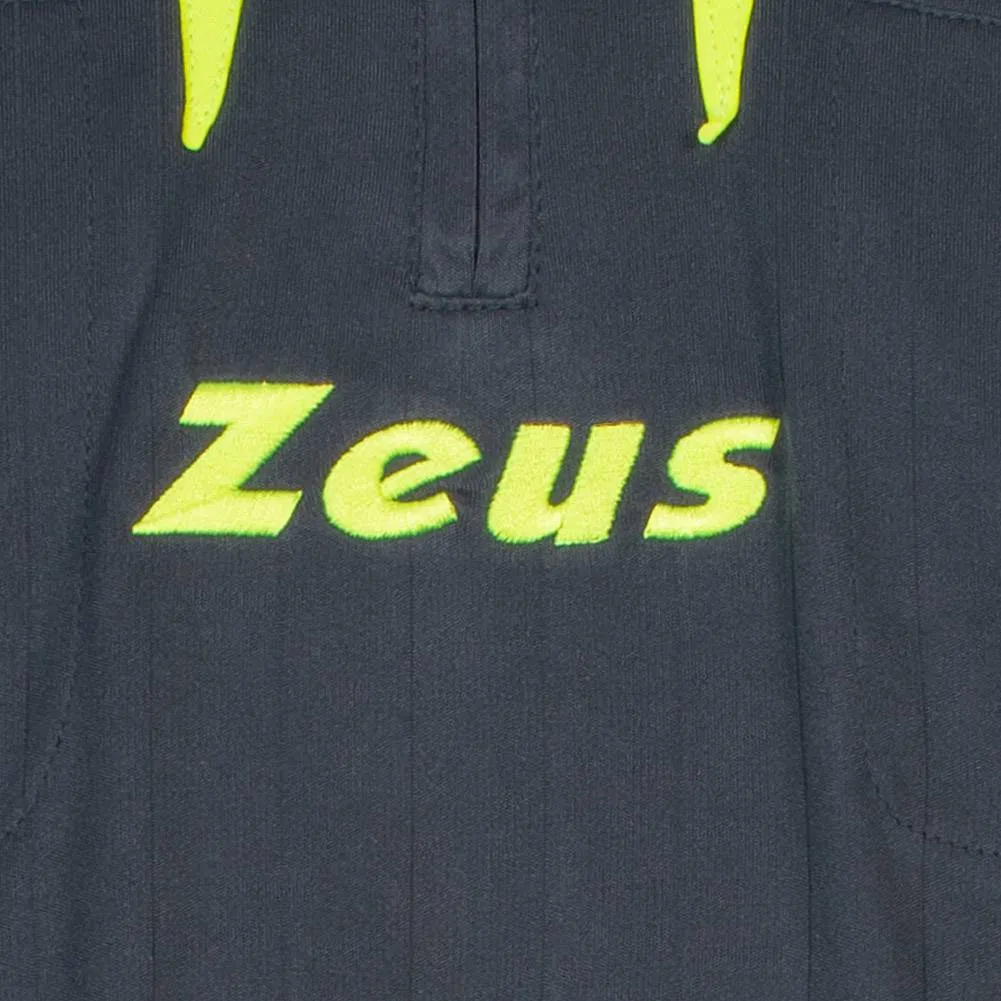 Zeus Hombre Conjunto de árbitro Camiseta con pantalón corto Gris